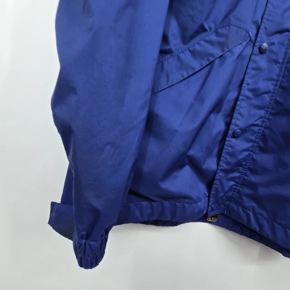 REI Elements Hooded Windbreaker Jacket Adult M Blue Rain Shell Gorpcore Outdoor